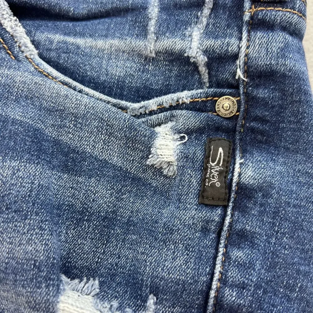 Silver Jean Co. Shorts Women's Size 22X5.5L Suki Distressed Casual Normcore - Picture 8 of 14